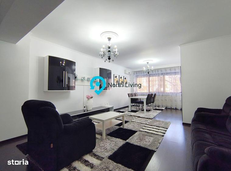 Apartament cu 4 camere, mobilat în Central