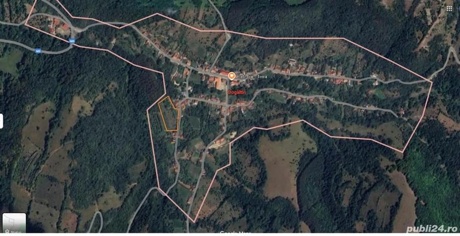 Teren de 4300 mp, în Cornereva