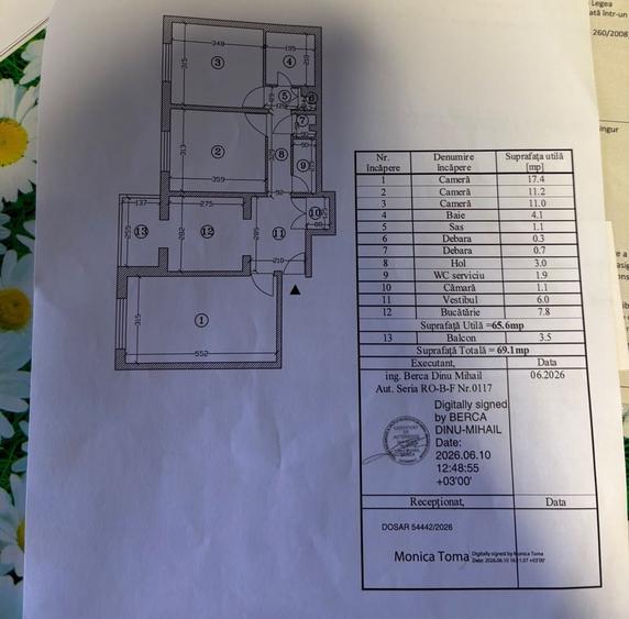 Apartament cu 3 camere decomandat, mobilat în Lujerului