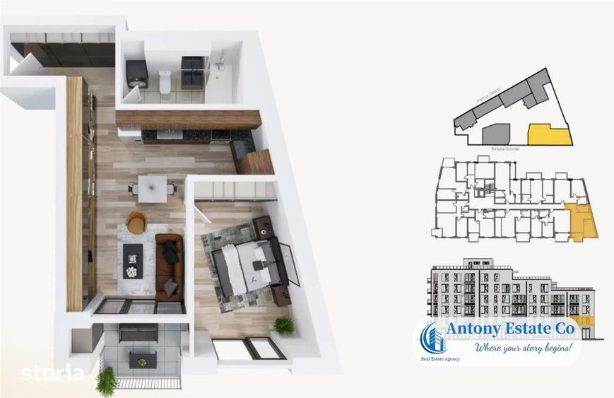 Apartament cu 2 camere în Central