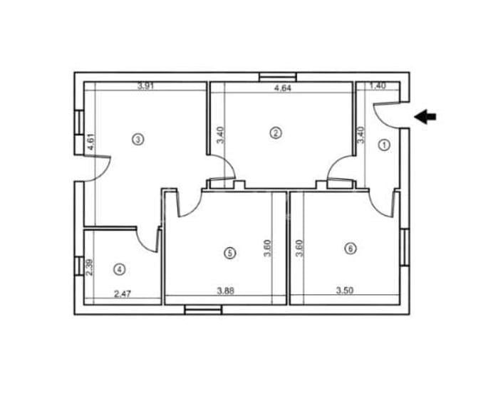 Casă cu 3 camere cu Teren 800 Mp în Central