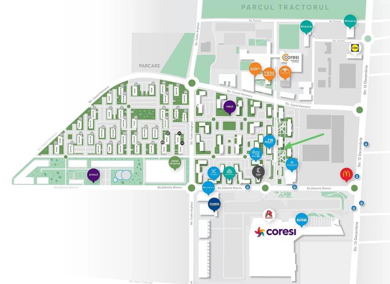 Apartament cu 3 camere decomandat, mobilat în 13 Decembrie