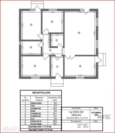 CLINCENI-ORDOREANU, CASA 126 MP, TEREN 443 MP! - 4
