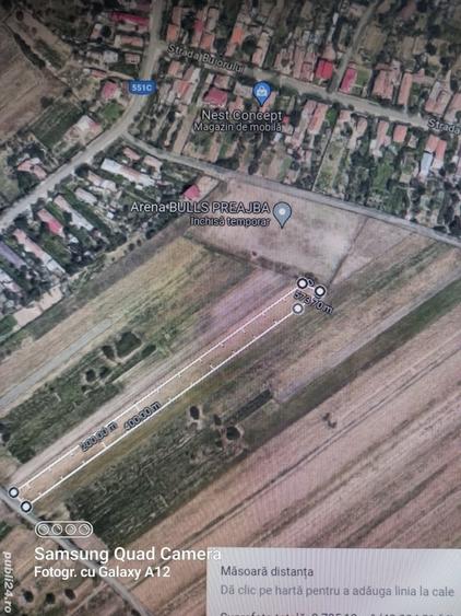 Teren de 3200 mp, în Sud