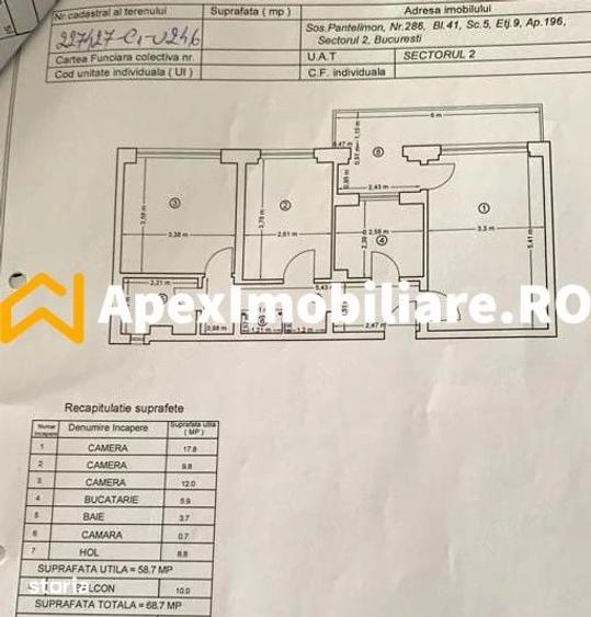 Apartament 3 camere de inchiriat Pantelimon Bucuresti | ApexImobiliare - 7
