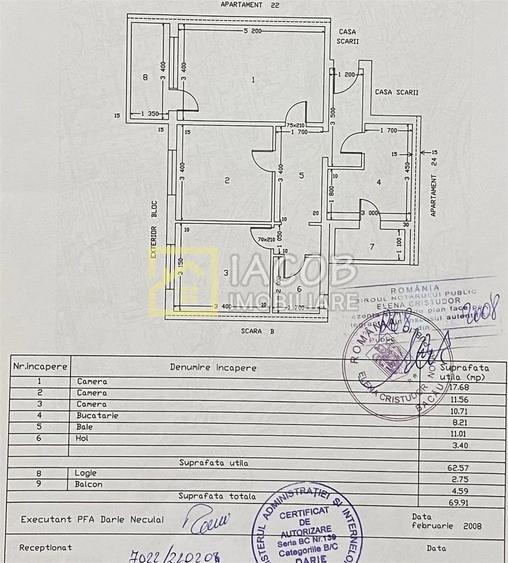Apartament cu 3 camere decomandat în Alecu Russo