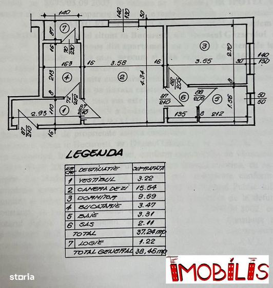 Apartament cu 2 camere, mobilat în Giurgiului
