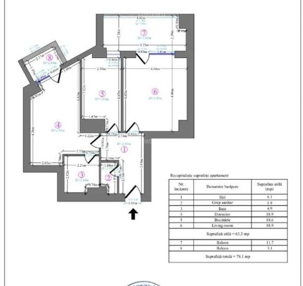 Apartament decomandat în Nerva Traian