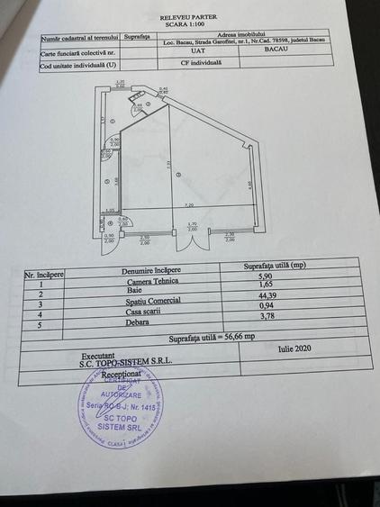Spațiu comercial, de 105 mp, în Central