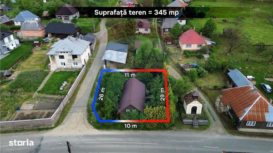 Casă cu 4 camere cu Teren 345 Mp în Bârsana