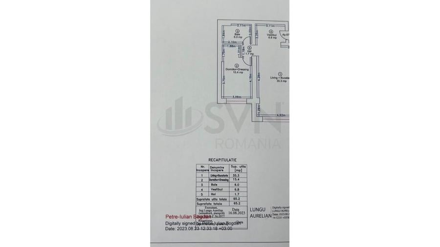 Apartament cu 2 camere decomandat, mobilat în Pipera