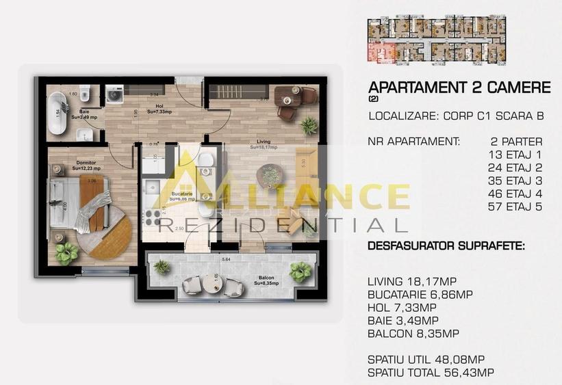 Ap 3 camere langa metrou Berceni - 5