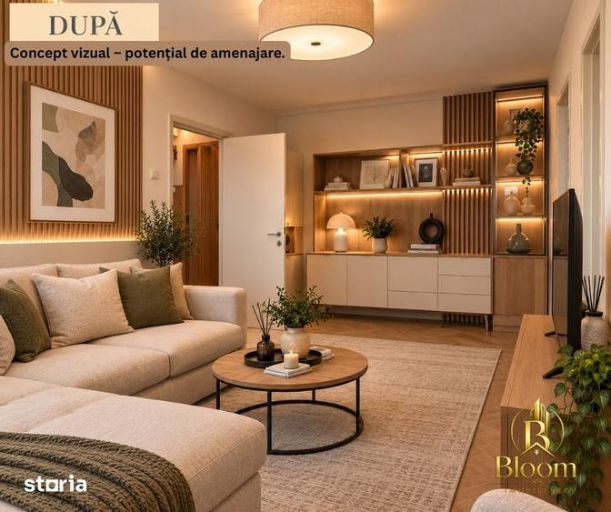 Apartament cu 2 camere semidecomandat în Țiglina 3
