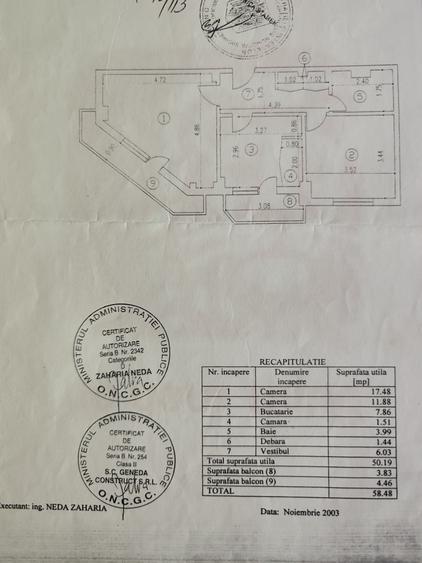 Apartament cu 2 camere decomandat în 13 Septembrie