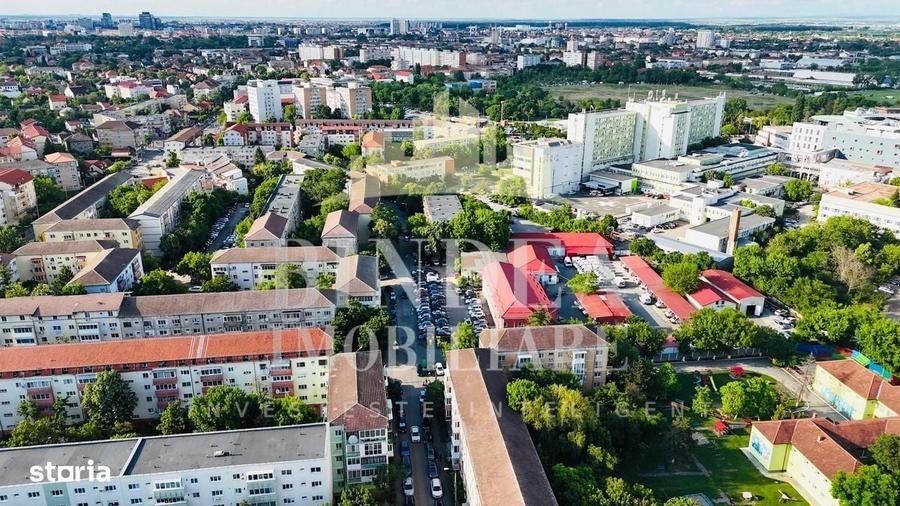 Apartament cu 2 camere semidecomandat în Spitalul Județean