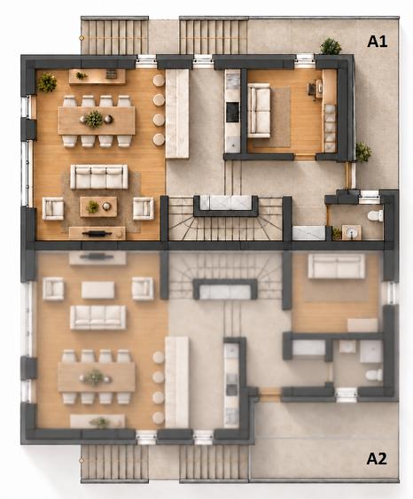 Duplex cu 5 camere cu Canalizare în Borhanci