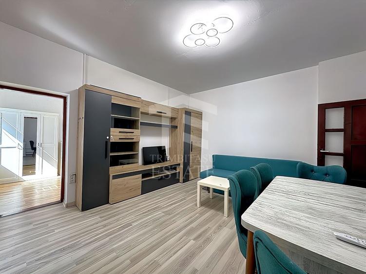 Apartament cu 2 camere semidecomandat, mobilat în Unirii