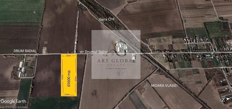 Teren Construcții intravilan de 65600 mp, în Căciulați