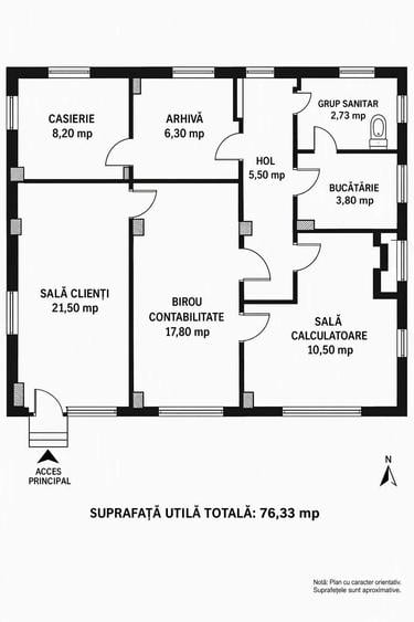 Spațiu comercial, de 76 mp, în Central