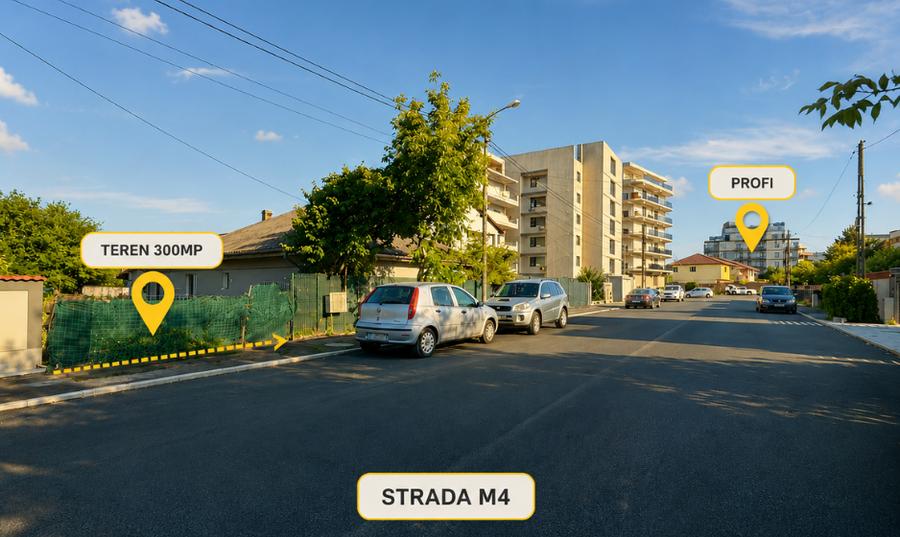 Teren Construcții intravilan de 300 mp, în Sud
