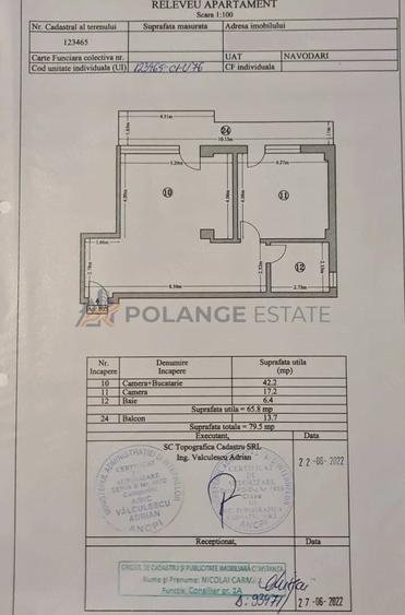 Apartament cu 2 camere nedecomandat în Nord