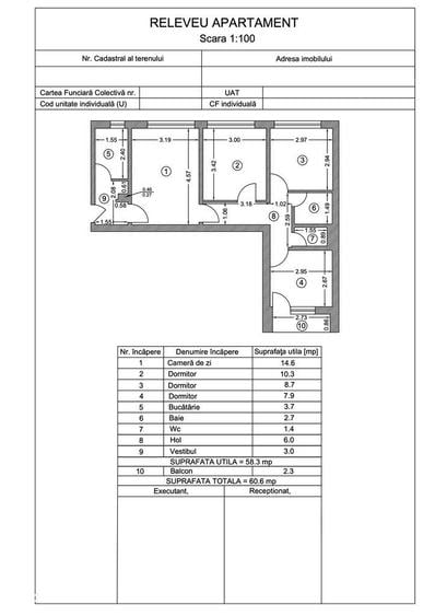 Apartament cu 4 camere semidecomandat în Drumul Taberei