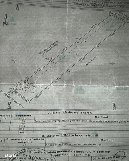 De Vanzare Teren 3.488 mp Drumul Stanestiului,Giurgiu - 1