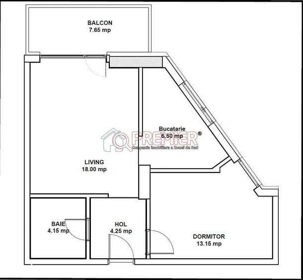 Apartament cu 2 camere în Berceni