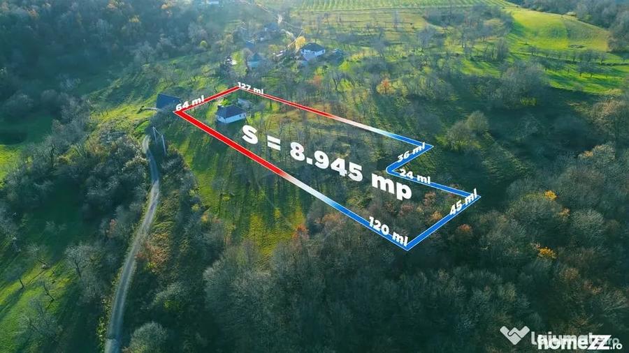 Casă cu 2 camere cu Teren 8945 Mp în Frâncenii Boiului