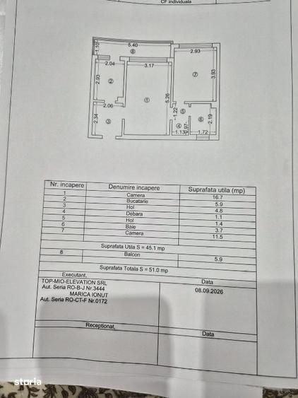 Apartament 2 camere, semidecomandat,confort 1 - 1