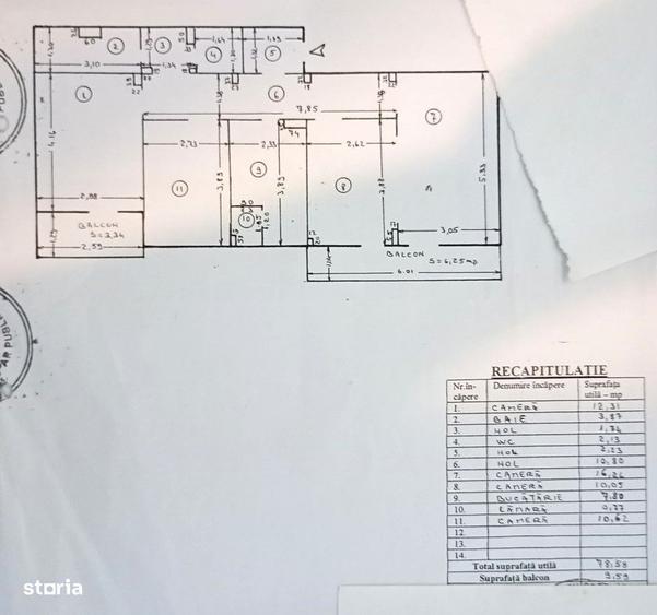 Apartament cu 4 camere decomandat în Micro 17