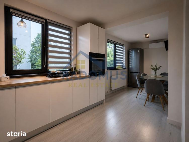 Apartament cu 3 camere, mobilat în Cantacuzino