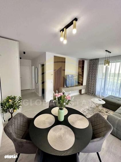 Apartament cu 2 camere semidecomandat în Băneasa