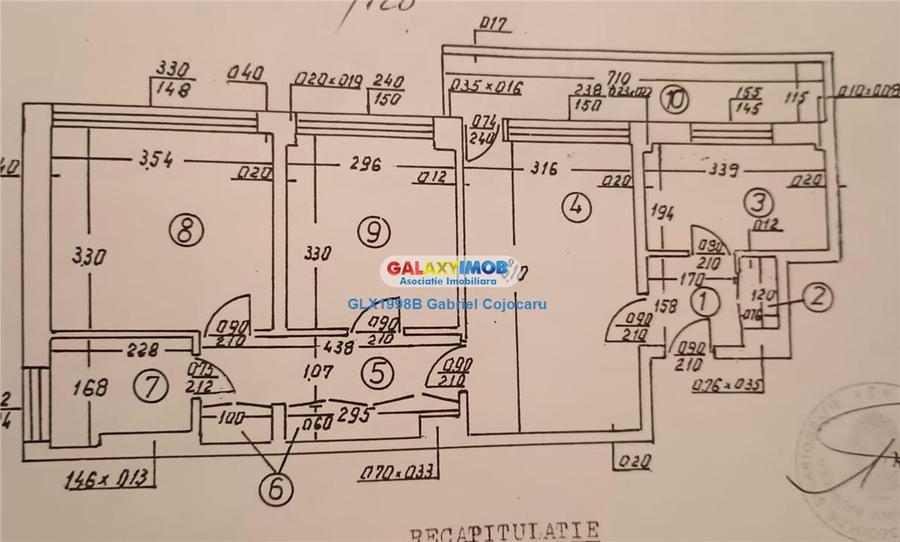Apartament cu 3 camere semidecomandat în Baba Novac