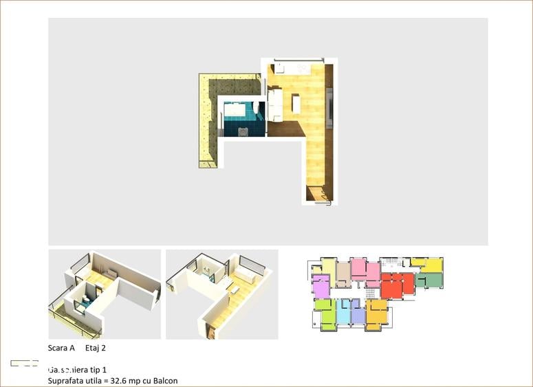 Apartament cu 2 camere în Central