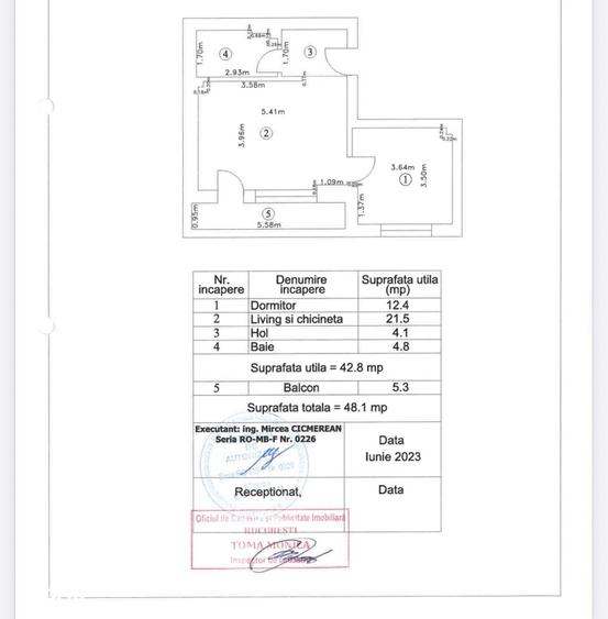 Apartament cu 2 camere în Valea Ialomiței