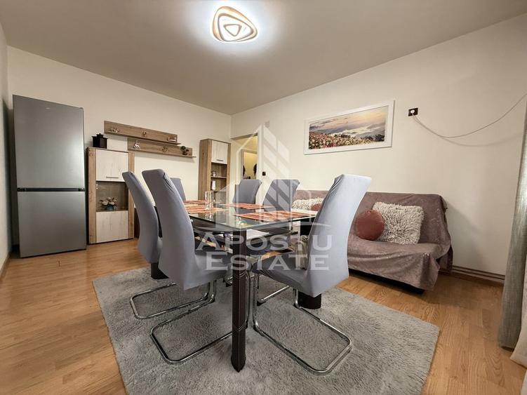 Apartament cu 3 camere semidecomandat, mobilat în Soarelui