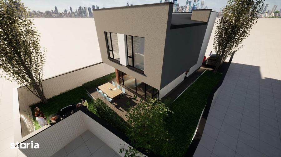 Casa reziden?iala noua, 3 camere, teren 266 mp, centrala gaz - 4