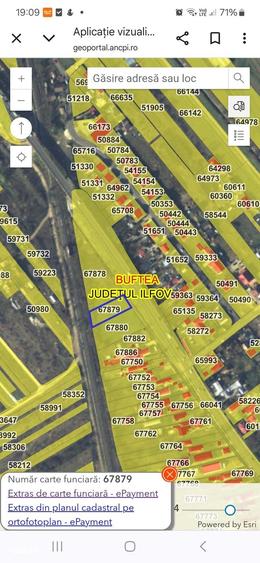 Teren de 1110 mp, în Buftea