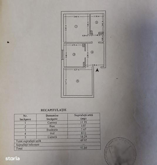 Apartament cu 2 camere în Nicolina