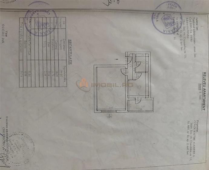Apartament cu 2 camere decomandat în Nicolina