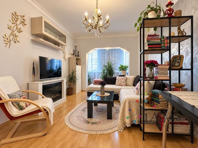 Apartament cu 4 camere decomandat, mobilat în Central