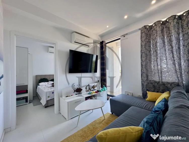 Apartament cu 2 camere semidecomandat, mobilat în Central