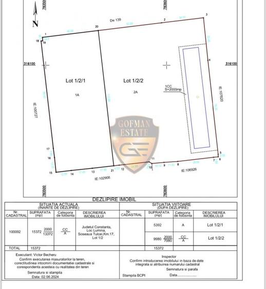 Teren Construcții intravilan de 5392 mp, în Lumina