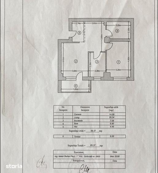 Apartament cu 2 camere în Central