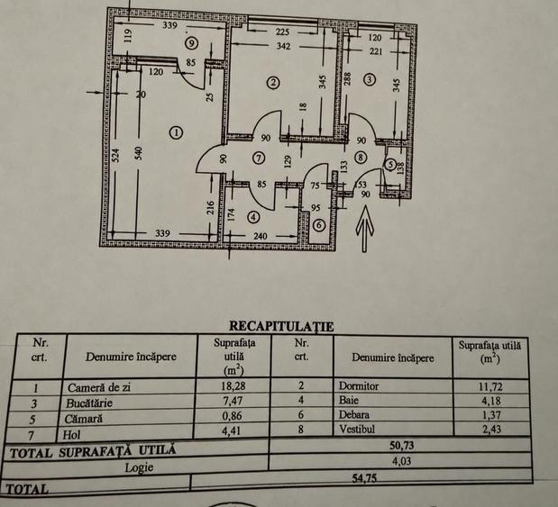 Apartament cu 2 camere decomandat, mobilat în Gorjului