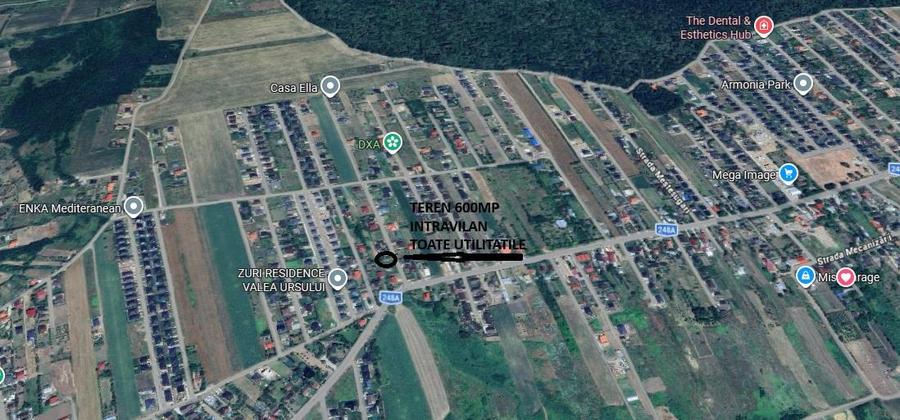 Valea Ursului TEREN 600mp toate utilitatile la 50m de sos Principala - 6
