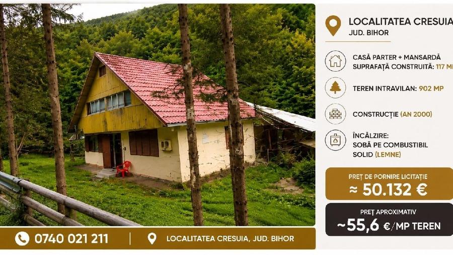 Casă individuală cu 4 camere cu Teren 902 Mp în Curățele