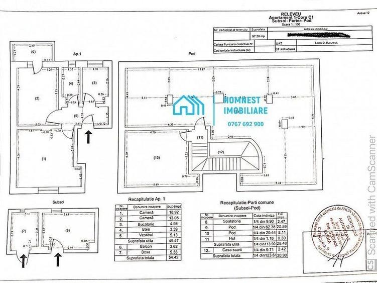 Apartament cu 2 camere decomandat în Dorobanți