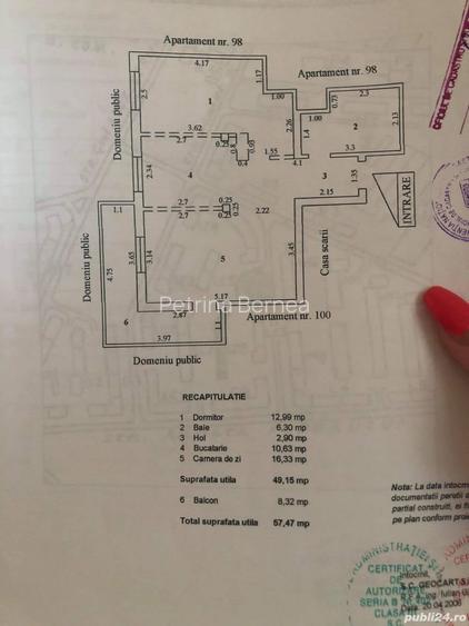 Apartament cu 2 camere decomandat în Mazepa 2